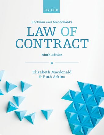 Koffman & Macdonald's Law of Contract book cover