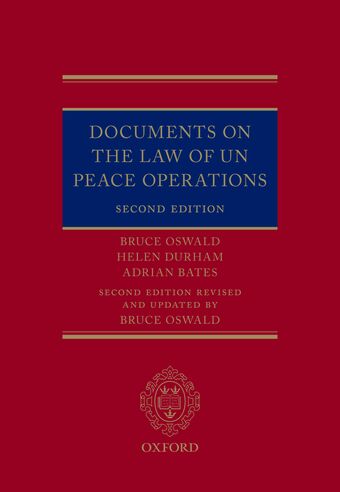 Documents on the Law of UN Peace Operations book cover