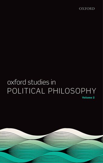 Oxford Studies in Political Philosophy book cover