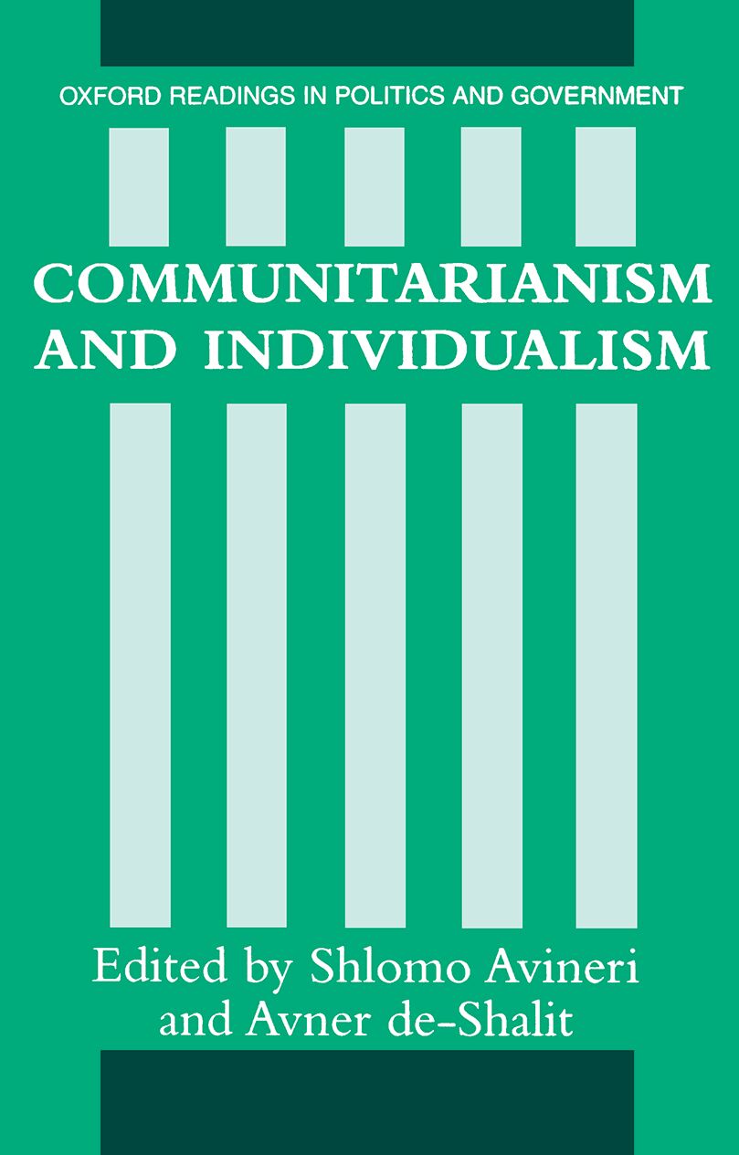 Communitarianism and Individualism book cover