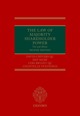 The Law of Majority Shareholder Power Use and Abuse book cover