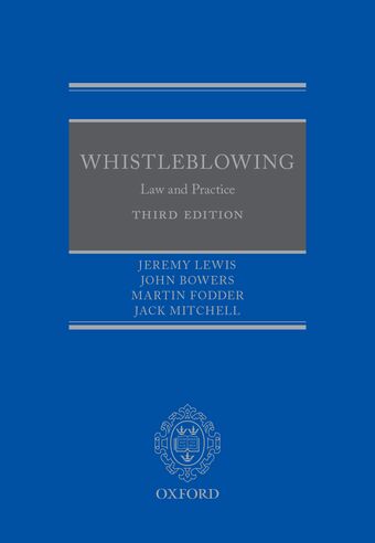 Whistleblowing book cover