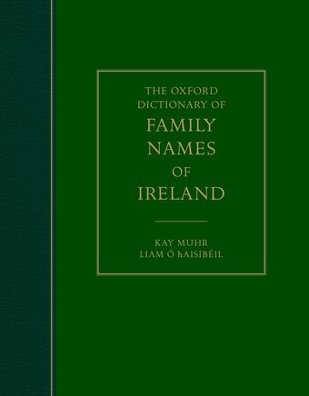The Oxford Dictionary of Family Names of Ireland book cover