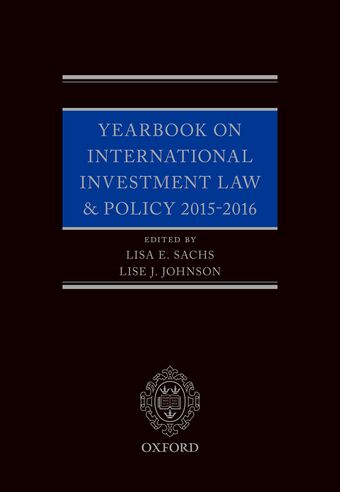 Yearbook on International Investment Law & Policy 2015-2016 book cover