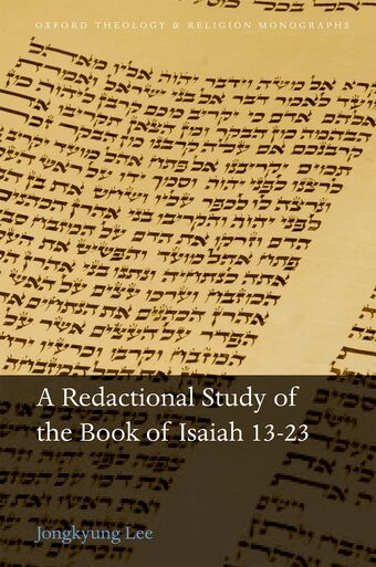 A Redactional Study of the Book of Isaiah 13-23 book cover