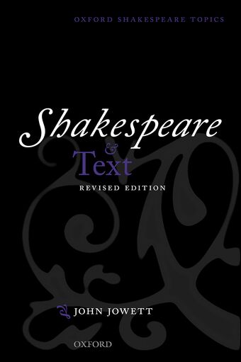 Shakespeare and Text book cover