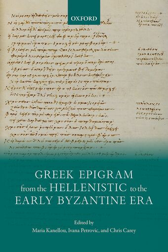 Greek Epigram from the Hellenistic to the Early Byzantine Era book cover