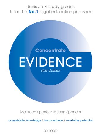 Evidence Concentrate Law book cover