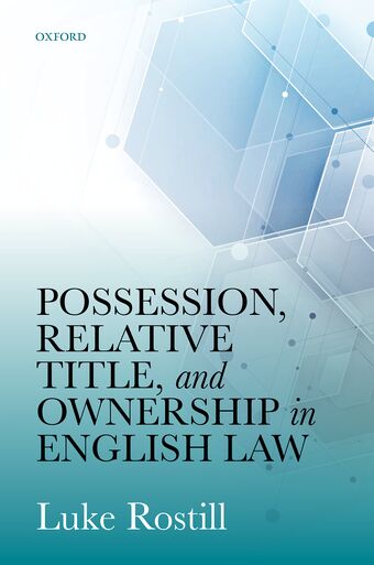 Possession, Relative Title, and Ownership in English Law book cover