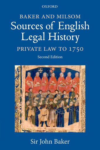Baker and Milsom Sources of English Legal History book cover