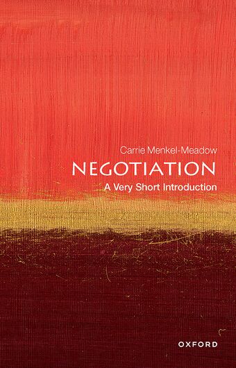 Negotiation A Very Short Introduction book cover