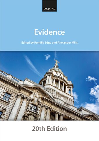 Evidence book cover