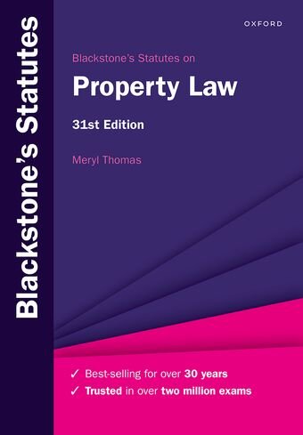 Blackstone's Statutes on Property Law 2022-2023 book cover