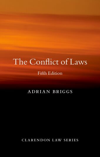 The Conflict of Laws book cover