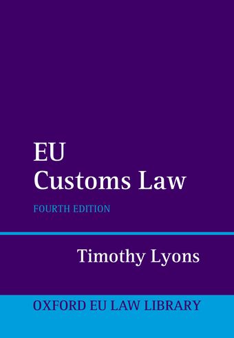 Eu Customs Law 4E Oeull Cloth book cover