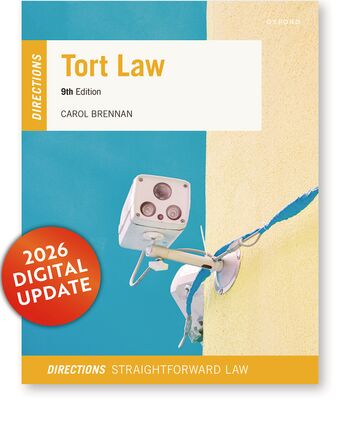 Tort Law Directions 9e book cover