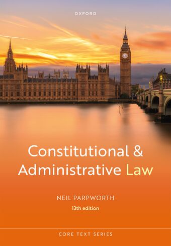Constitutional and Administrative Law 13e book cover
