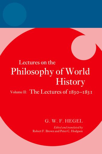 Hegel book cover