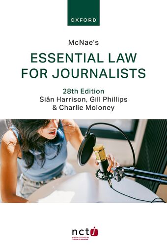 Mcnae'S Essential Law For Journalists 28E Paperback book cover