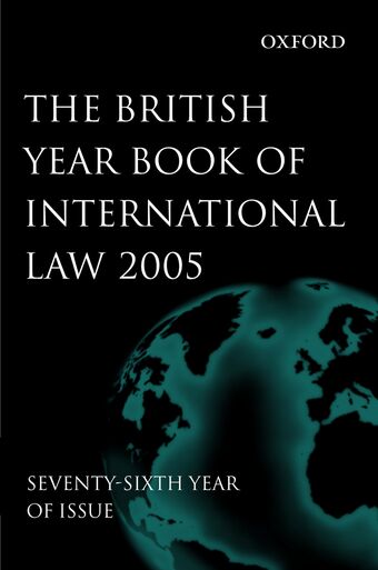 The British Year Book of International Law 2005, Volume 76 book cover