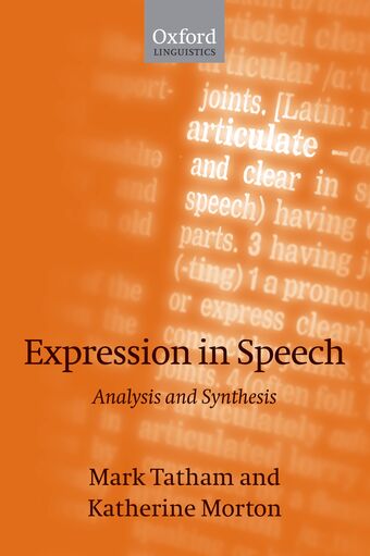 Expression in Speech book cover