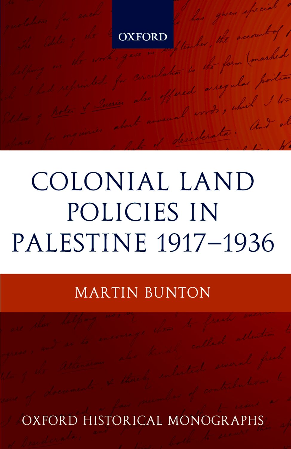Colonial Land Policies in Palestine 1917-1936 book cover