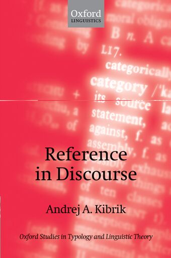 Reference in Discourse book cover