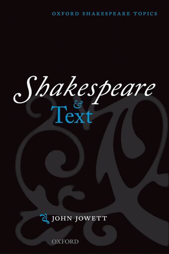 Shakespeare and Text book cover