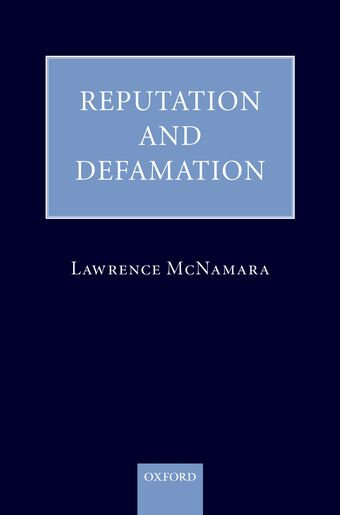 Reputation and Defamation book cover