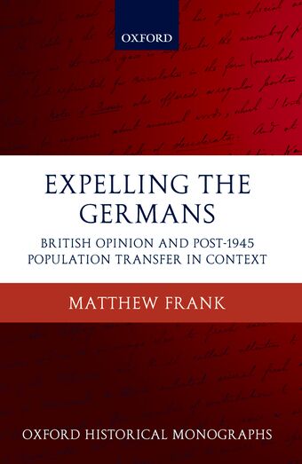 Expelling the Germans book cover