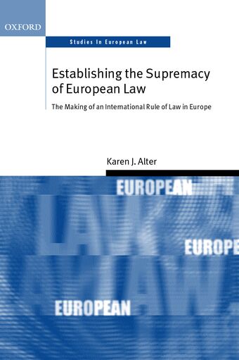 Establishing the Supremacy of European Law book cover