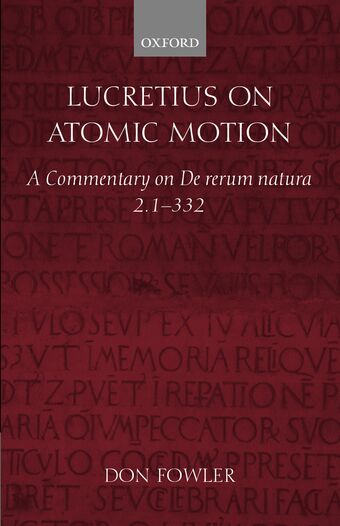 Lucretius On Atomic Motion book cover