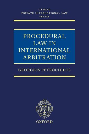 Procedural Law in International Arbitration book cover