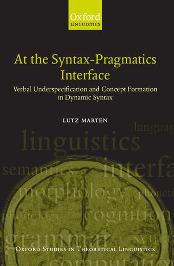 At the Syntax Pragmatics Interface book cover