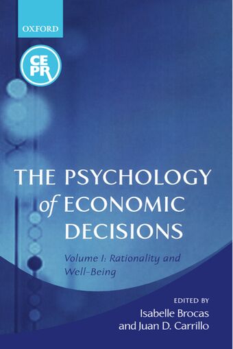 The Psychology of Economic Decisions book cover