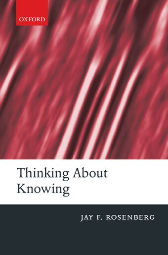 Thinking About Knowing book cover