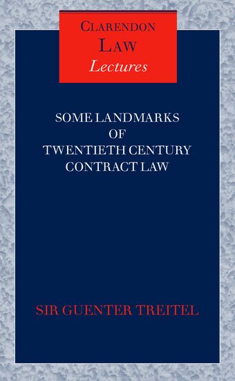 Some Landmarks of Twentieth Century Contract Law book cover