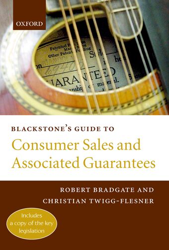 Blackstones Guide to Consumer Guarantees book cover
