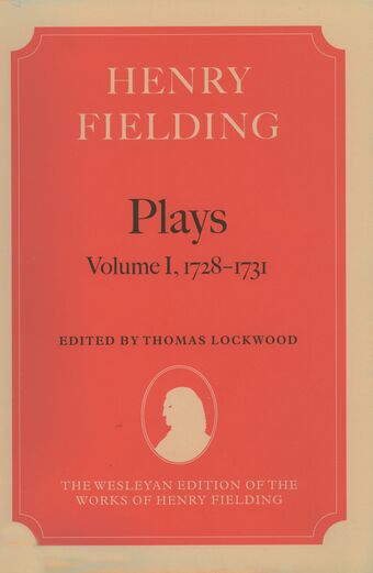 Henry Fielding: Plays Volume I, 1728-1731 book cover