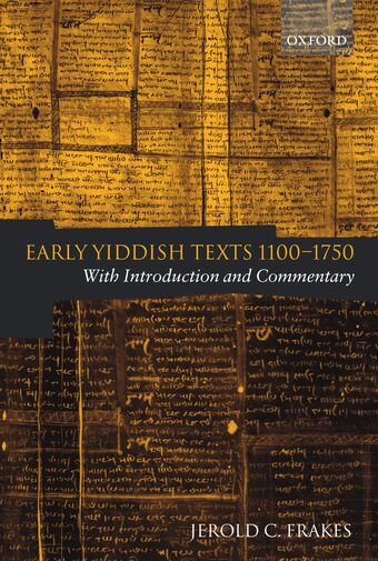 Early Yiddish Texts 1100-1750 book cover