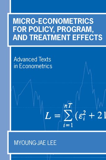 Micro-Econometrics for Policy, Program and Treatment Effects book cover