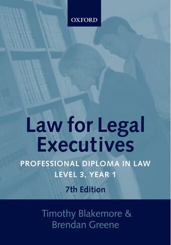 Law for Legal Executives book cover