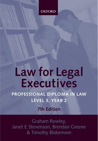 Law for Legal Executives book cover