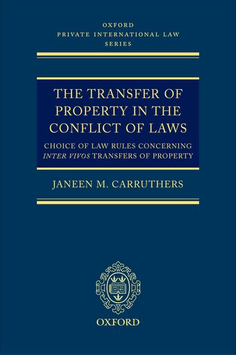 Transfer of Property in the Conflict of Laws book cover