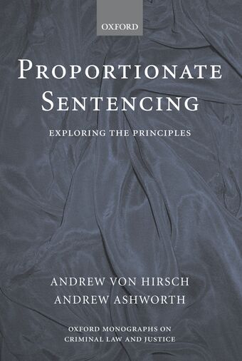 Proportionate Sentencing book cover