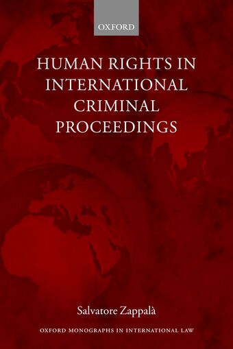 Human Rights in International Criminal Proceedings book cover