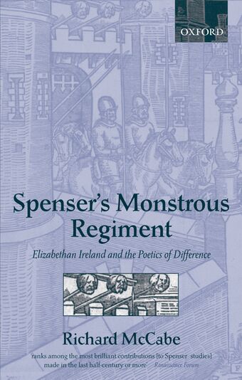 Spenser's Monstrous Regiment book cover