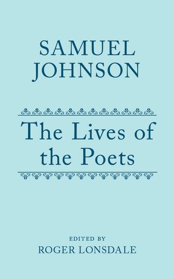 Samuel Johnson's Lives of the Poets book cover