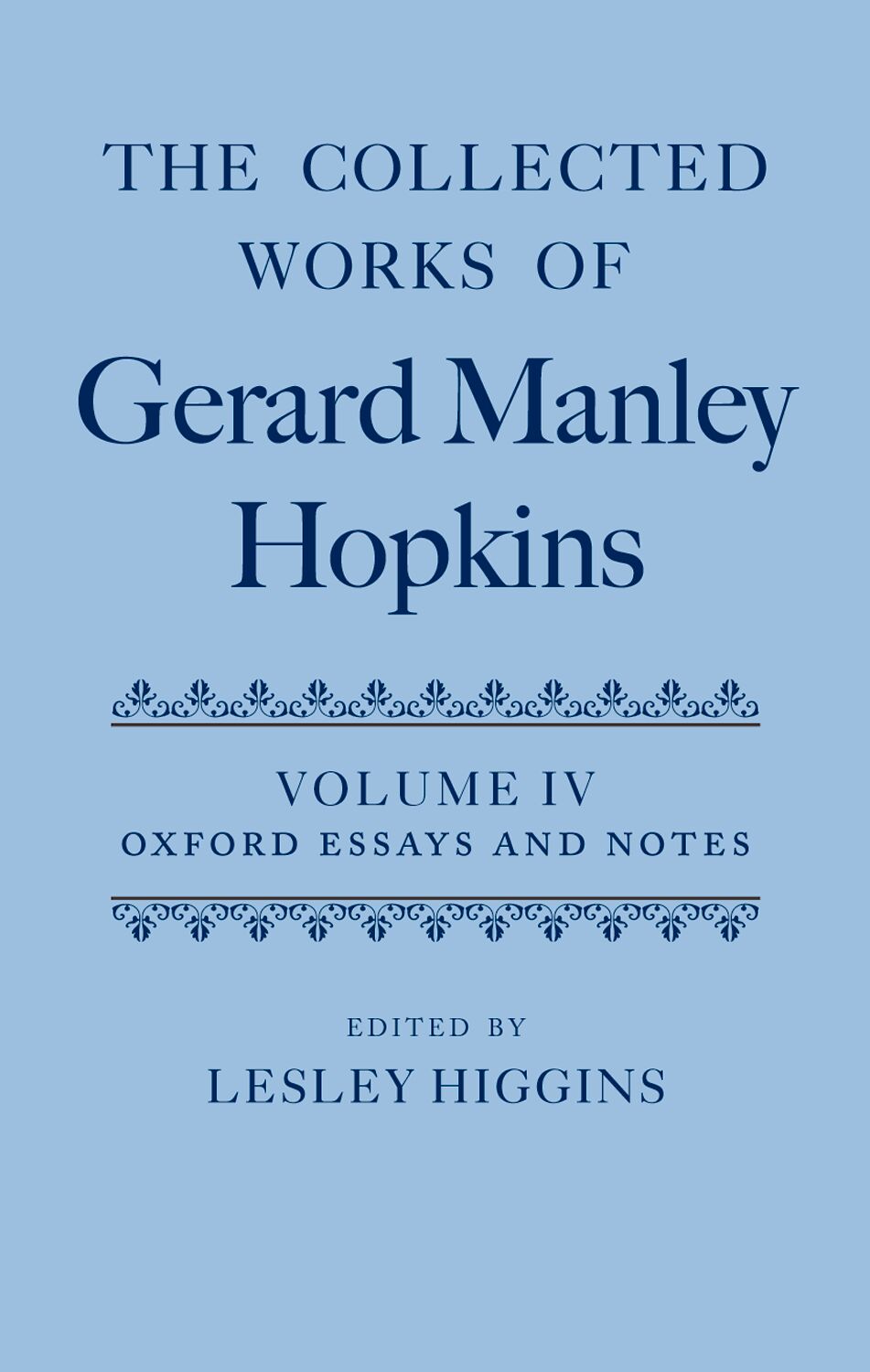 Collected Works of Gerard Manley Hopkins book cover