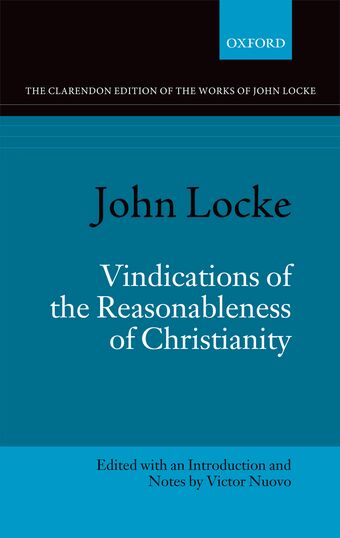 Vindications of the Reasonableness of Christianity book cover